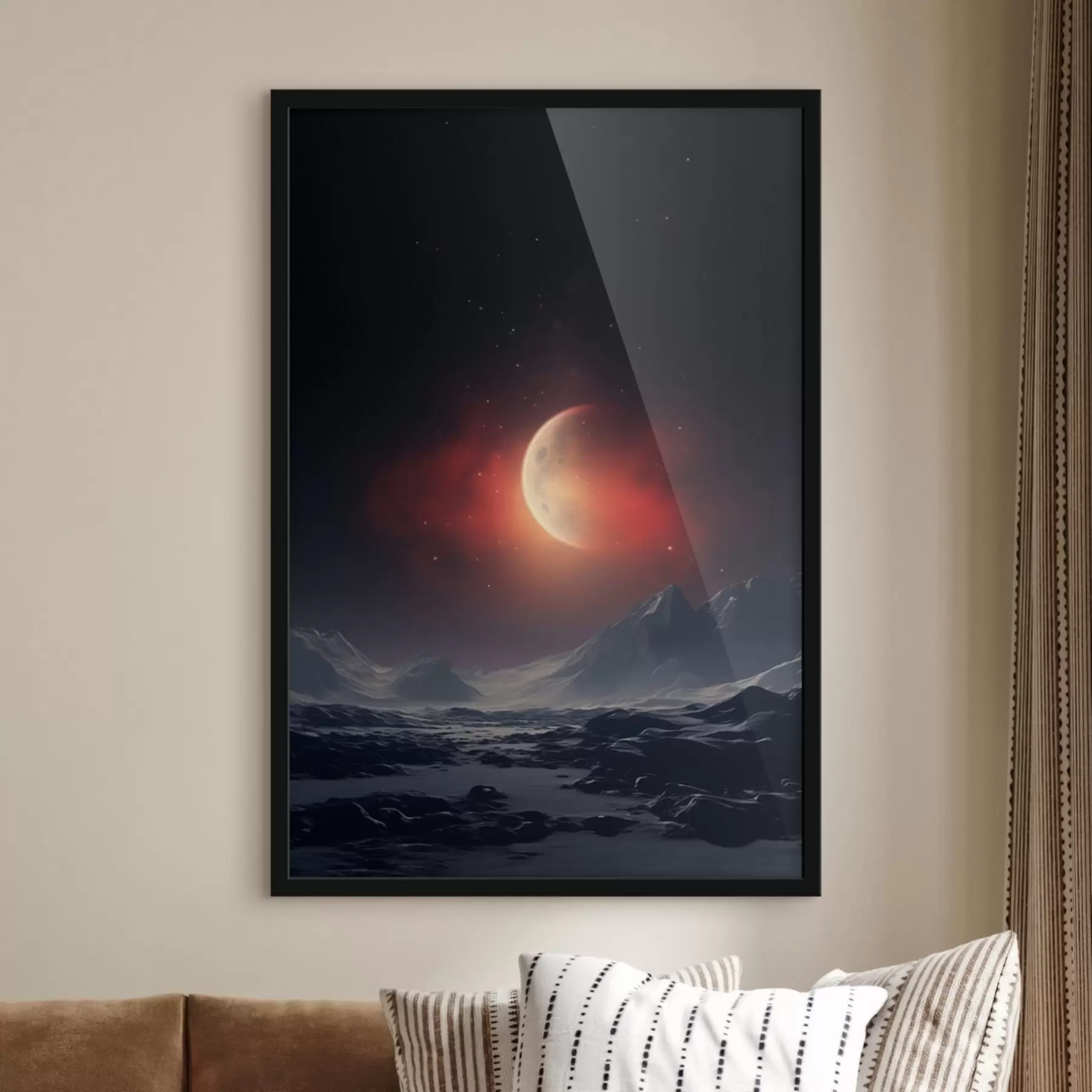 Fototapete Sonnenuntergang mit Blick auf den Mars f41202