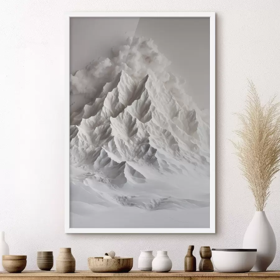 Fototapete Berg aus Schnee f41306