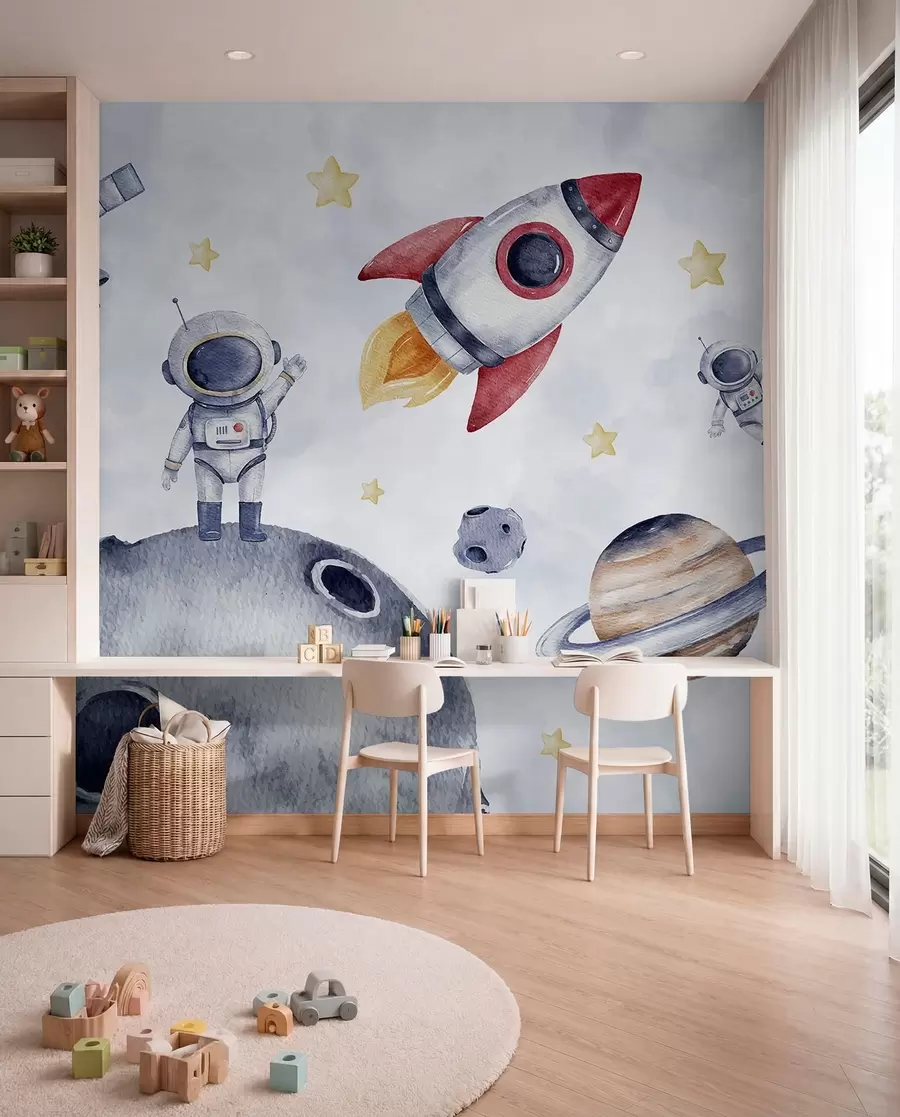 Fototapete Astronauten im Weltraum w01461