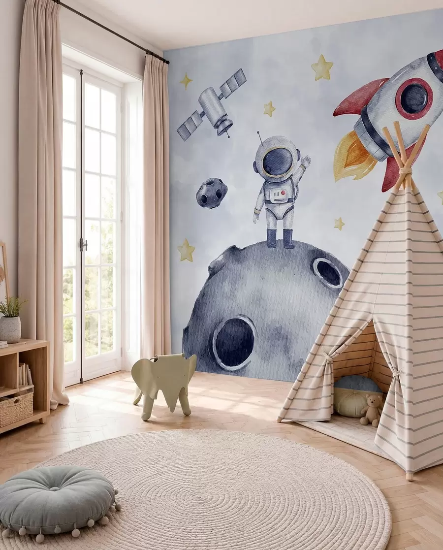 Fototapete Kleine Astronauten im Flug w01461
