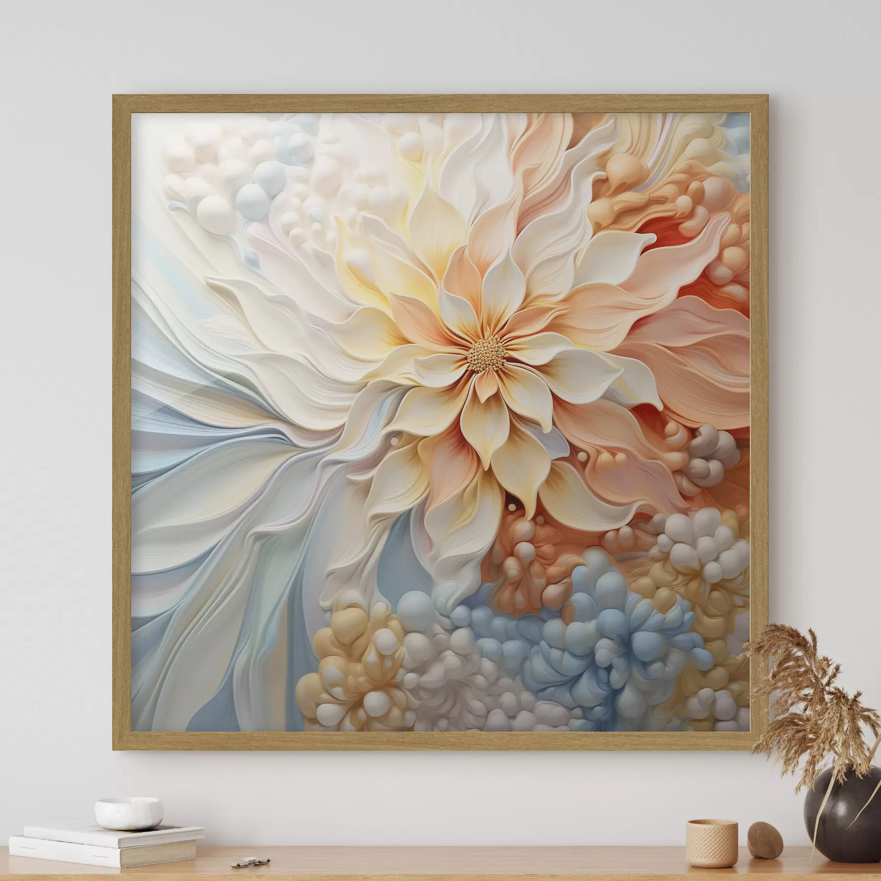 Fototapete Volumetrische große Blume f41552