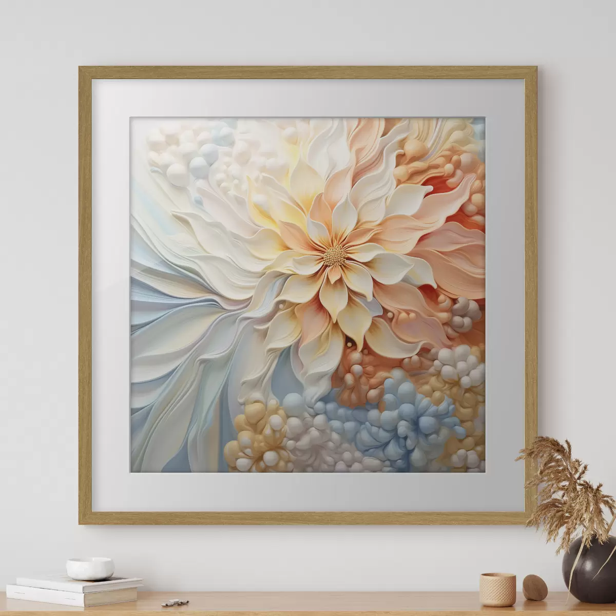 Poster Volumetrische große Blume f41552