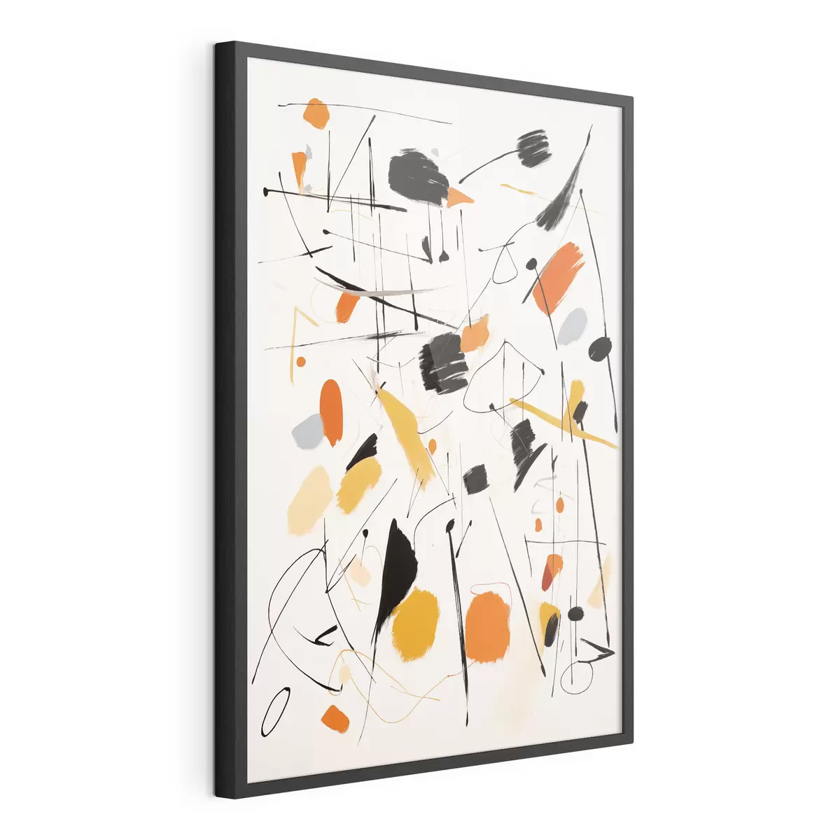 Poster Farbspritzer auf der Leinwand f41596