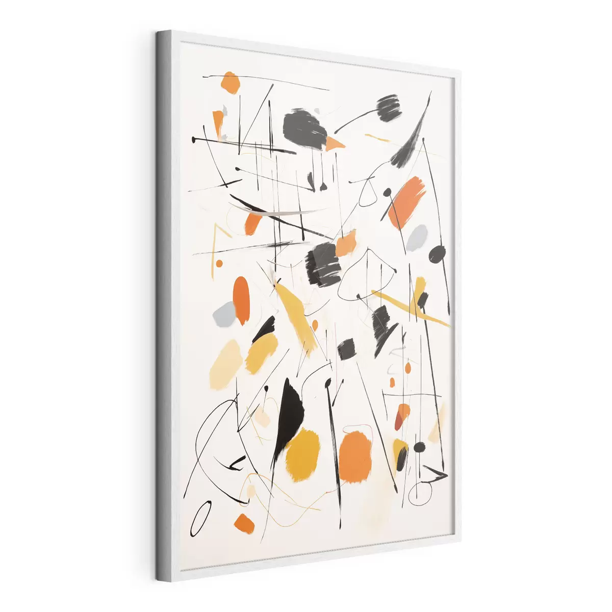 Poster Farbspritzer auf der Leinwand f41596