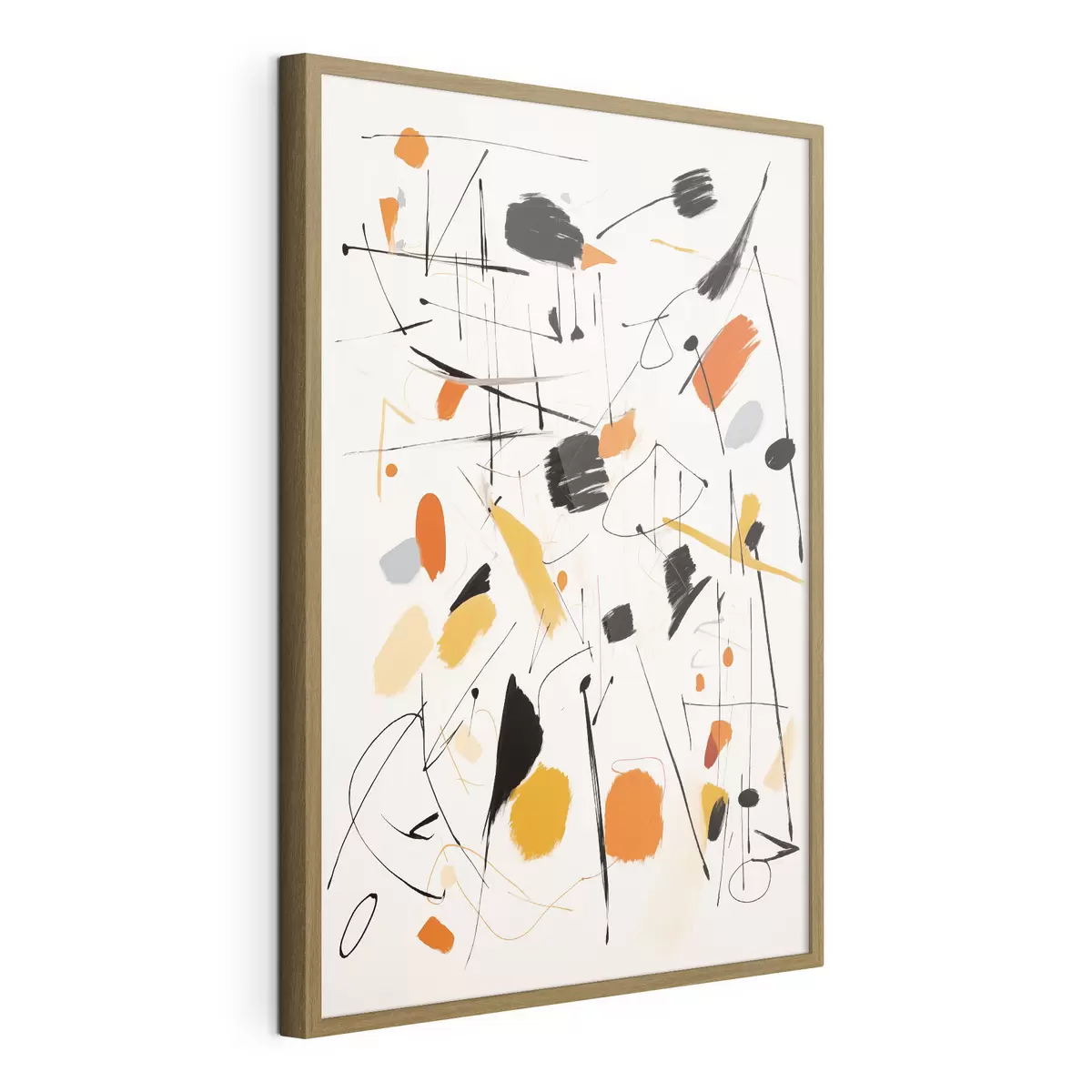 Poster Farbspritzer auf der Leinwand f41596