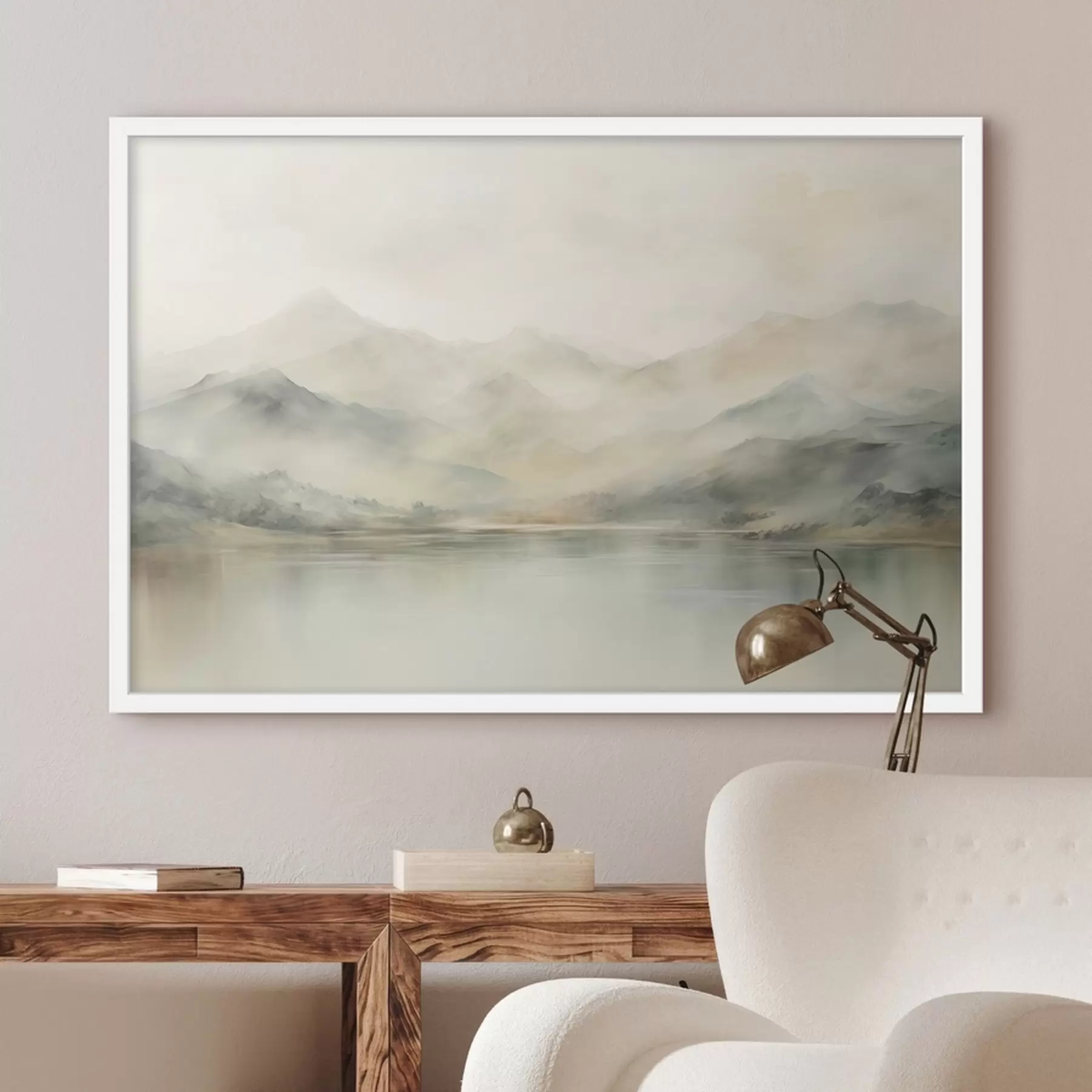 Fototapete Aquarellierte Berge f41600