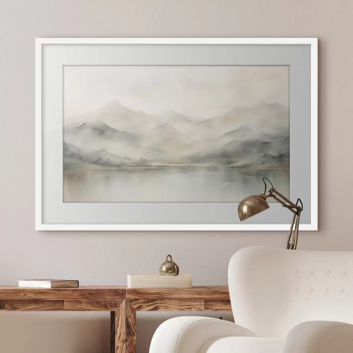 Poster Aquarellierte Berge f41600