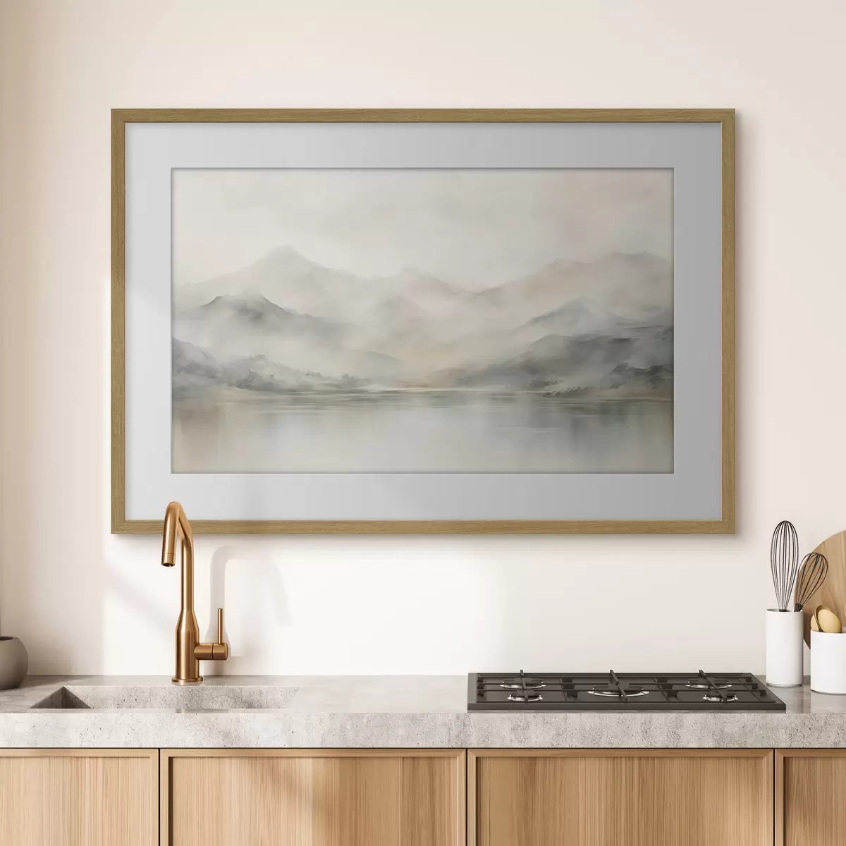 Poster Aquarellierte Berge f41600