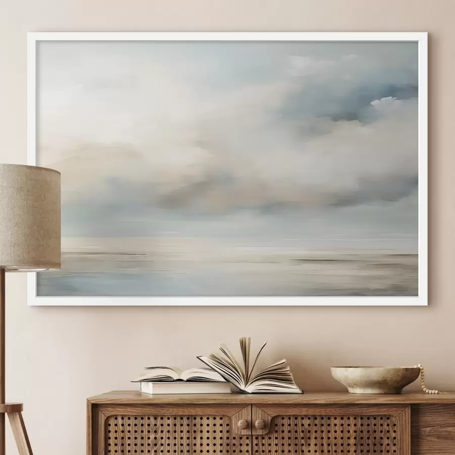 Fototapete Meer und Wolken Aquarell f41602
