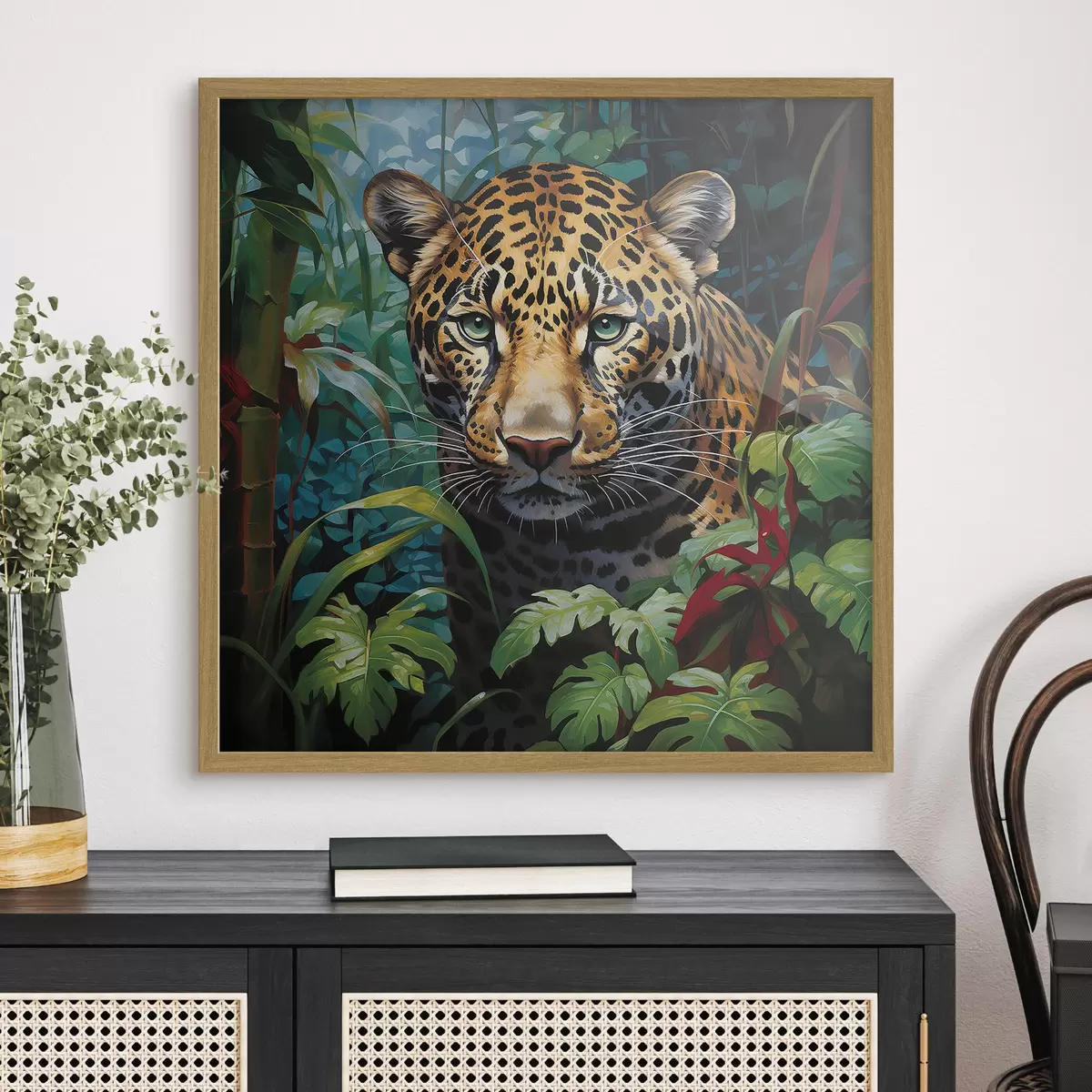 Poster Leopard im Dickicht f41566