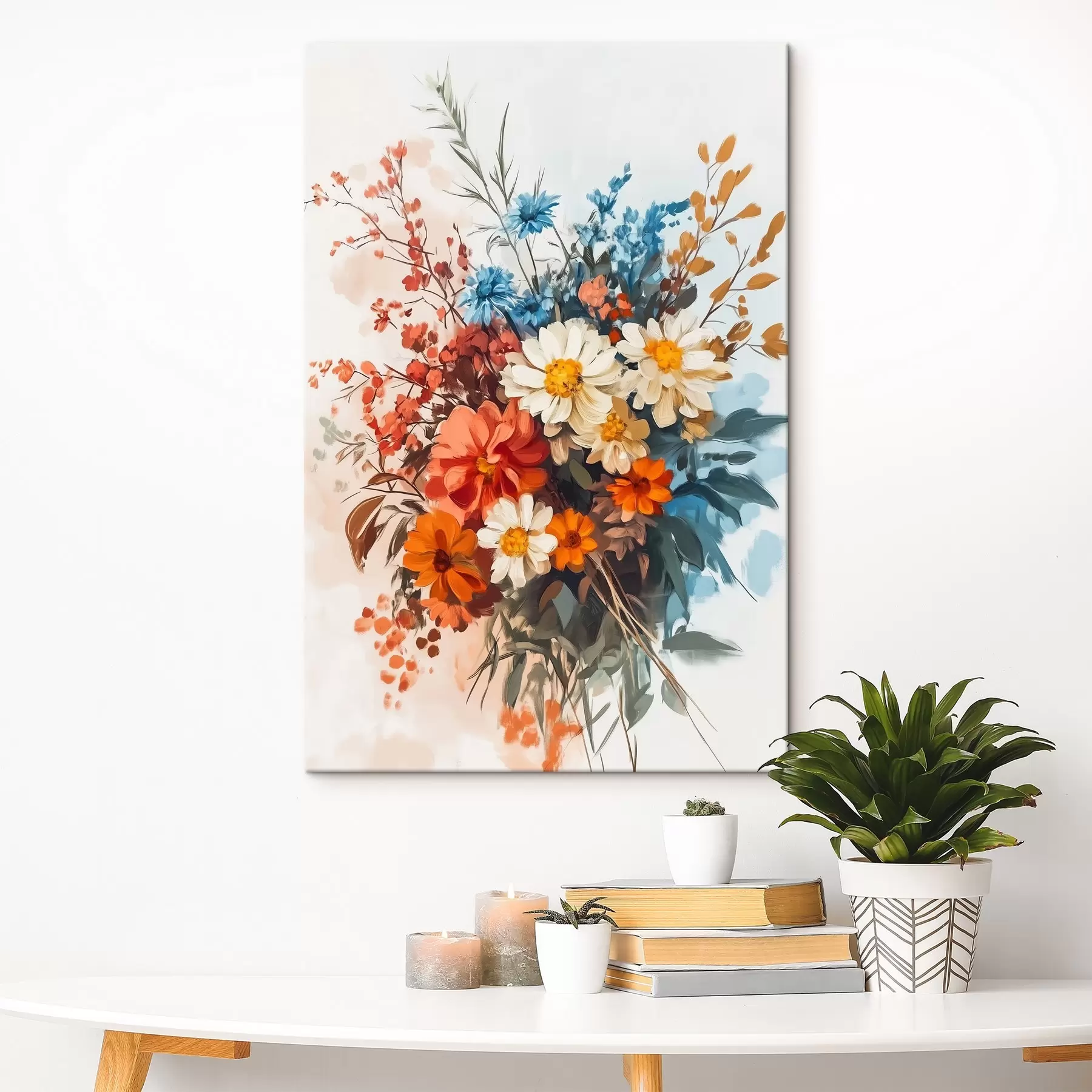 Fototapete blumenarrangement mit Farben s41622