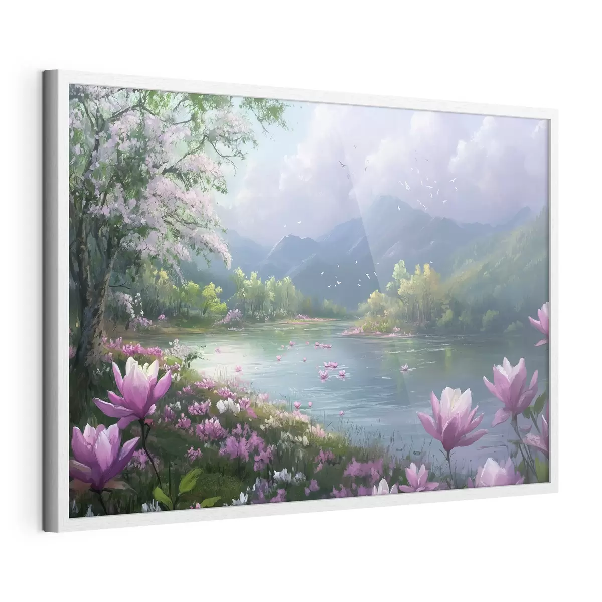 Poster schöner See zwischen den Bergen f41629