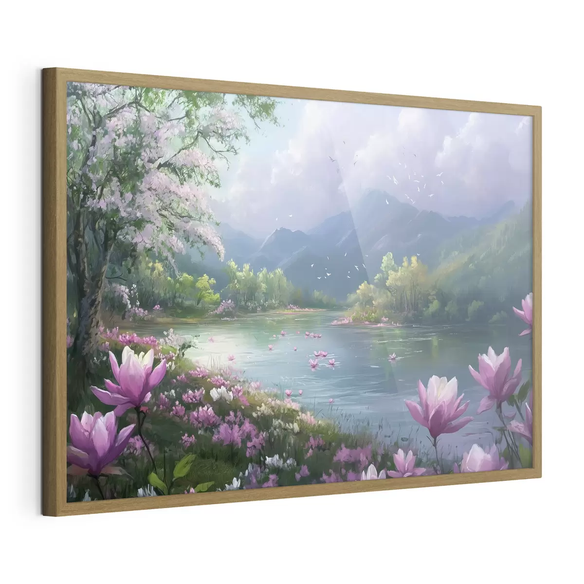 Poster schöner See zwischen den Bergen f41629