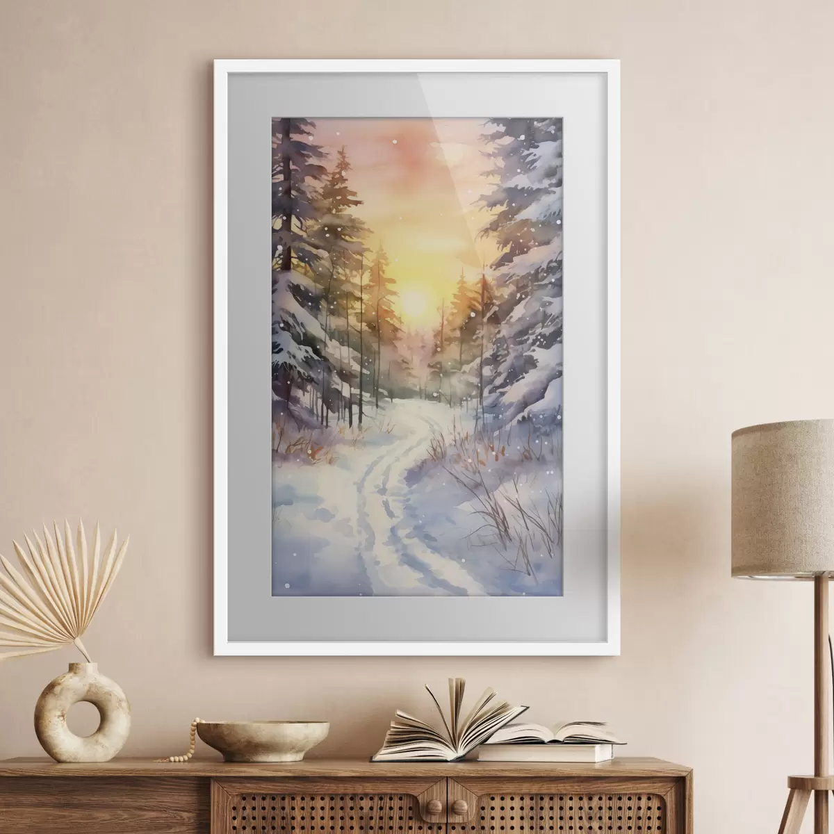 Poster Wald und Pause f41640