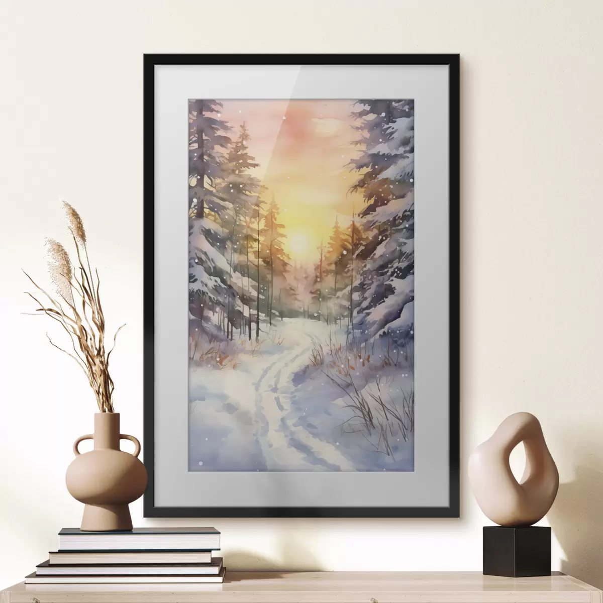 Poster Wald und Pause f41640