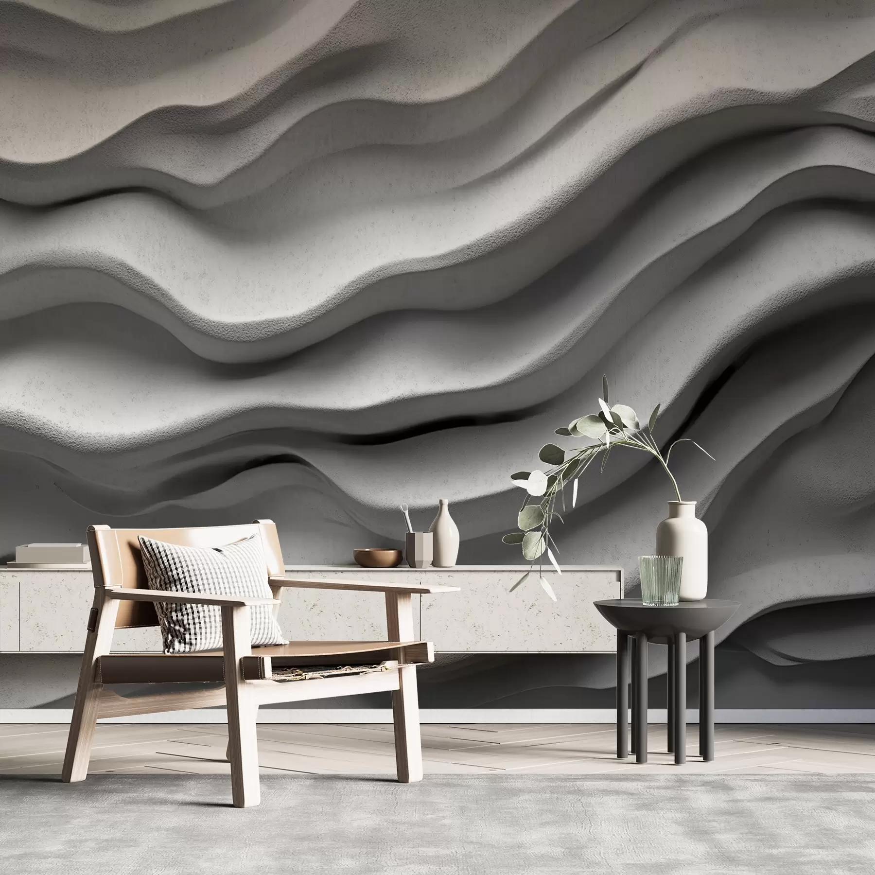 Fototapete Сoncrete Textur des glatten Reliefs w02233