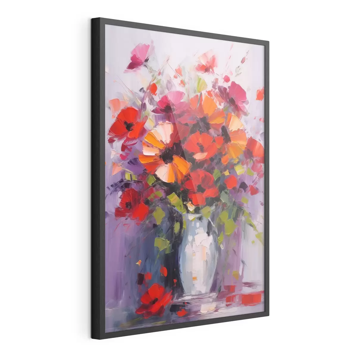 Poster Strauß roter Mohnblumen f41666