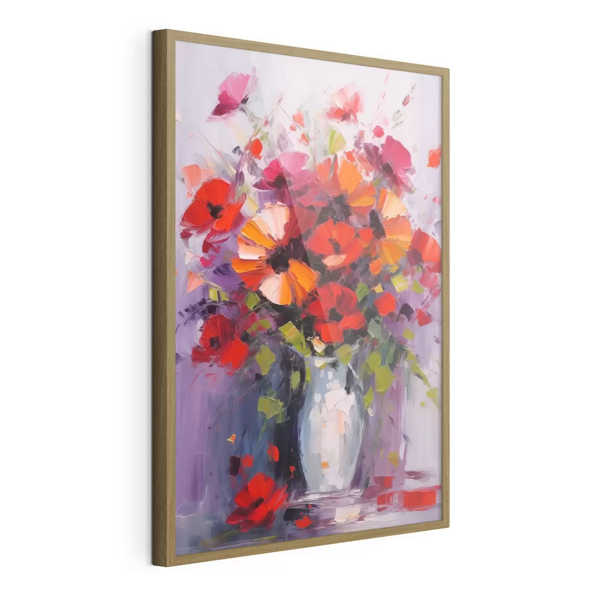 Poster Strauß roter Mohnblumen f41666