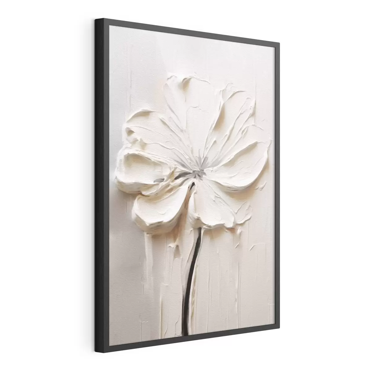 Poster weiße Blume f41688