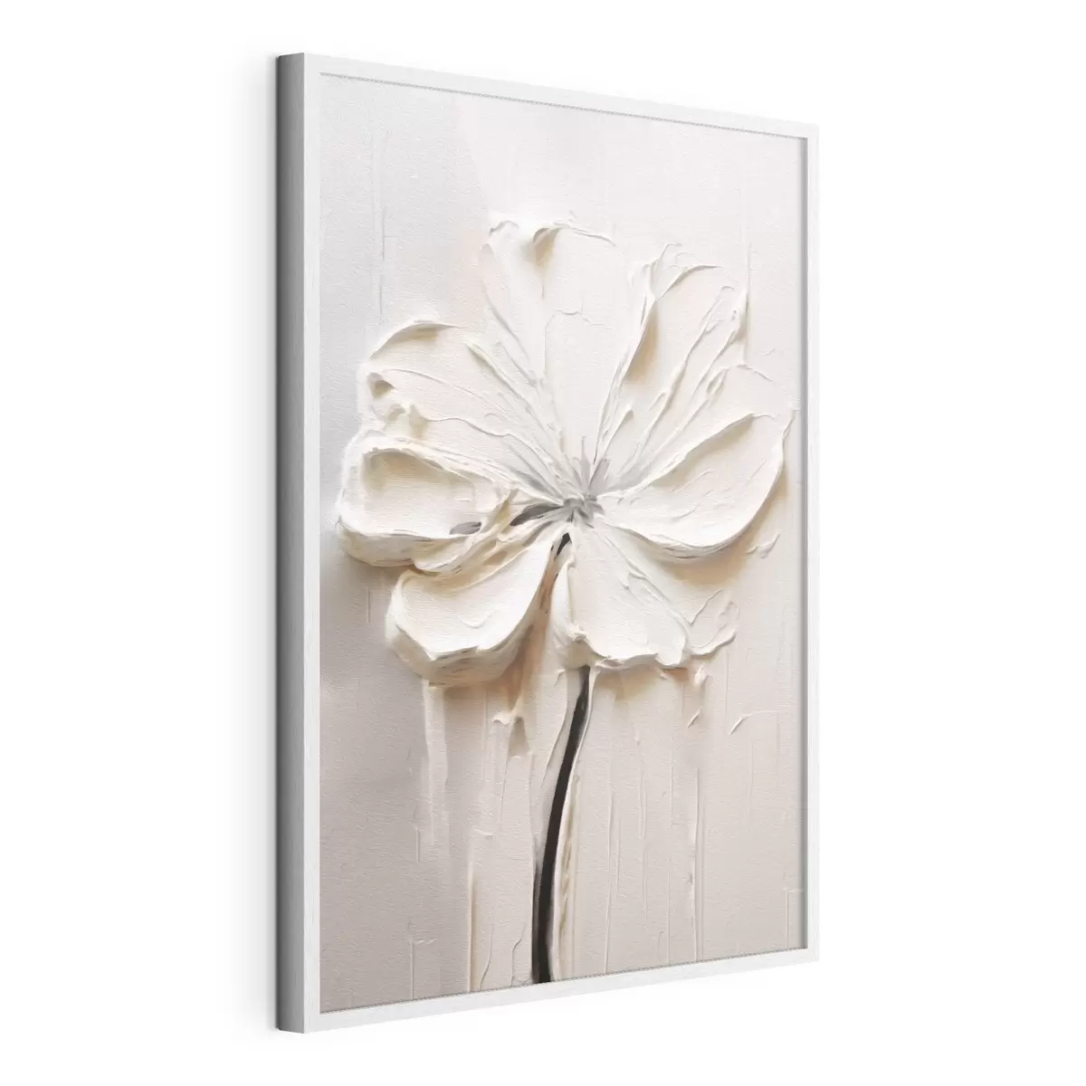 Poster weiße Blume f41688