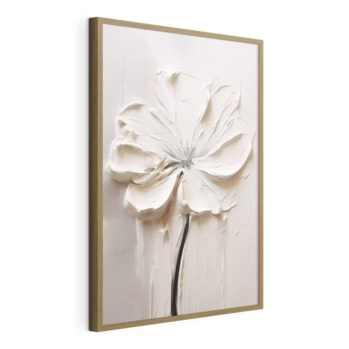 Poster weiße Blume f41688