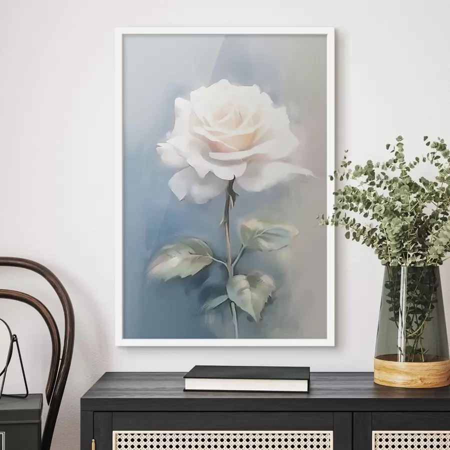 Fototapete Weiße Rose f41696