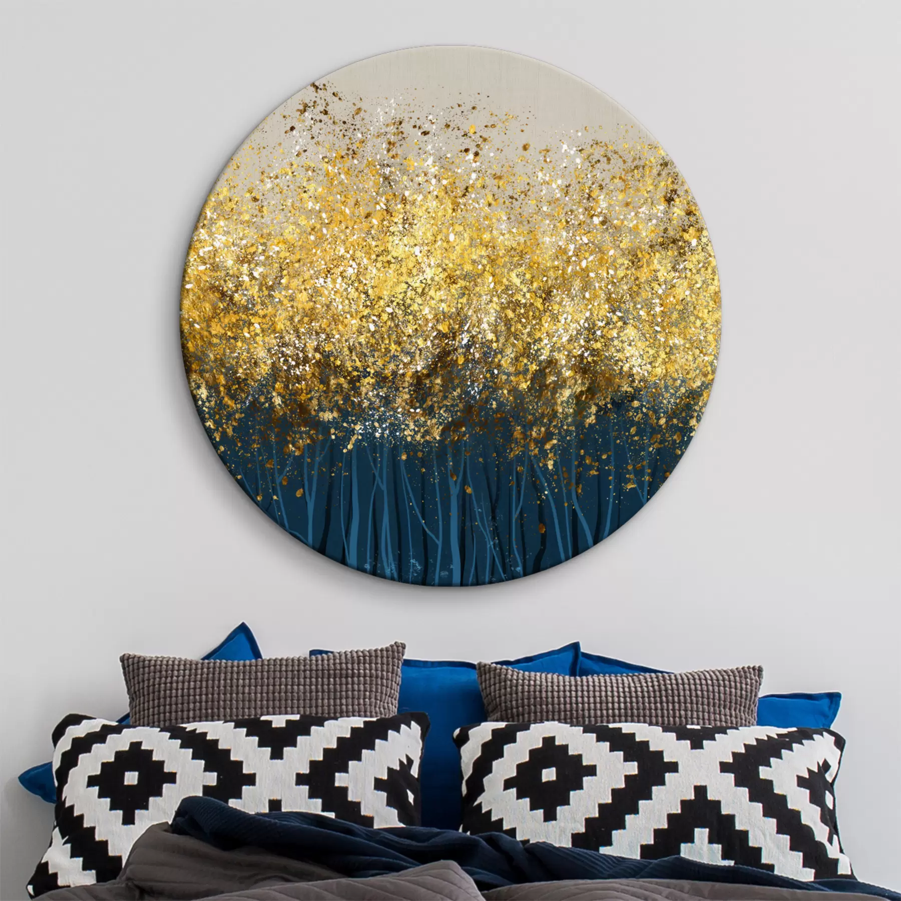 Fototapete Bäume mit Herbstlaub r01893