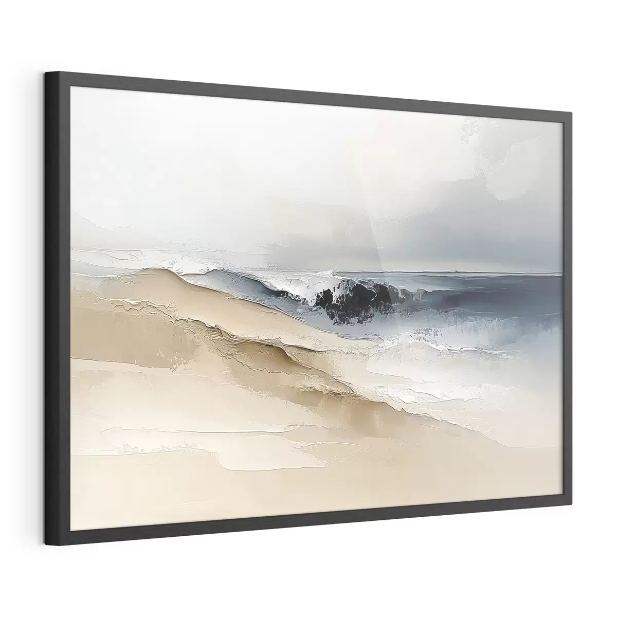 Poster Abstrakt mit Meereswelle f41654