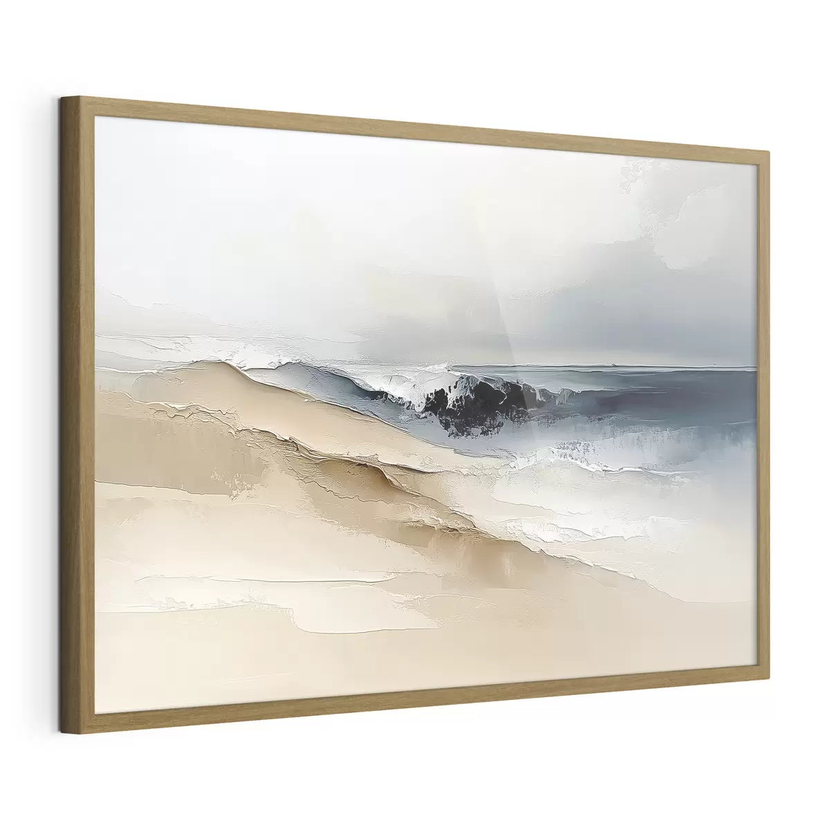 Poster Abstrakt mit Meereswelle f41654