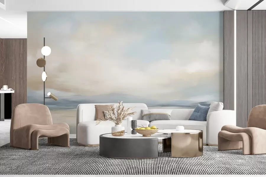 Fototapete Landschaft in ruhigen Tönen w02413