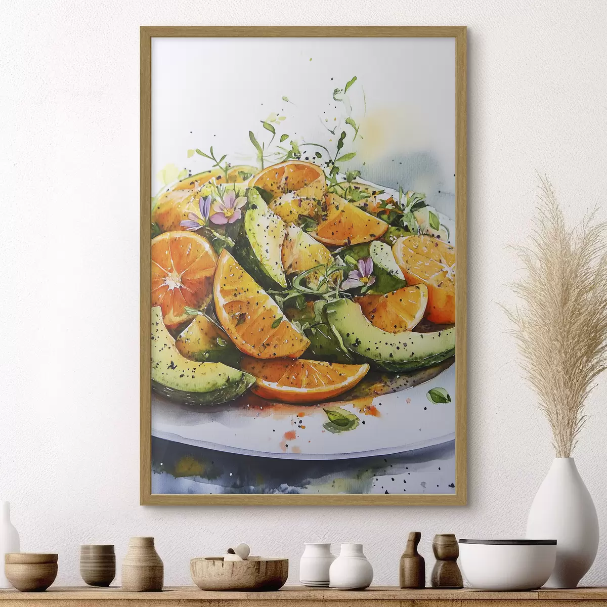 Poster Farben auf dem Teller f41957