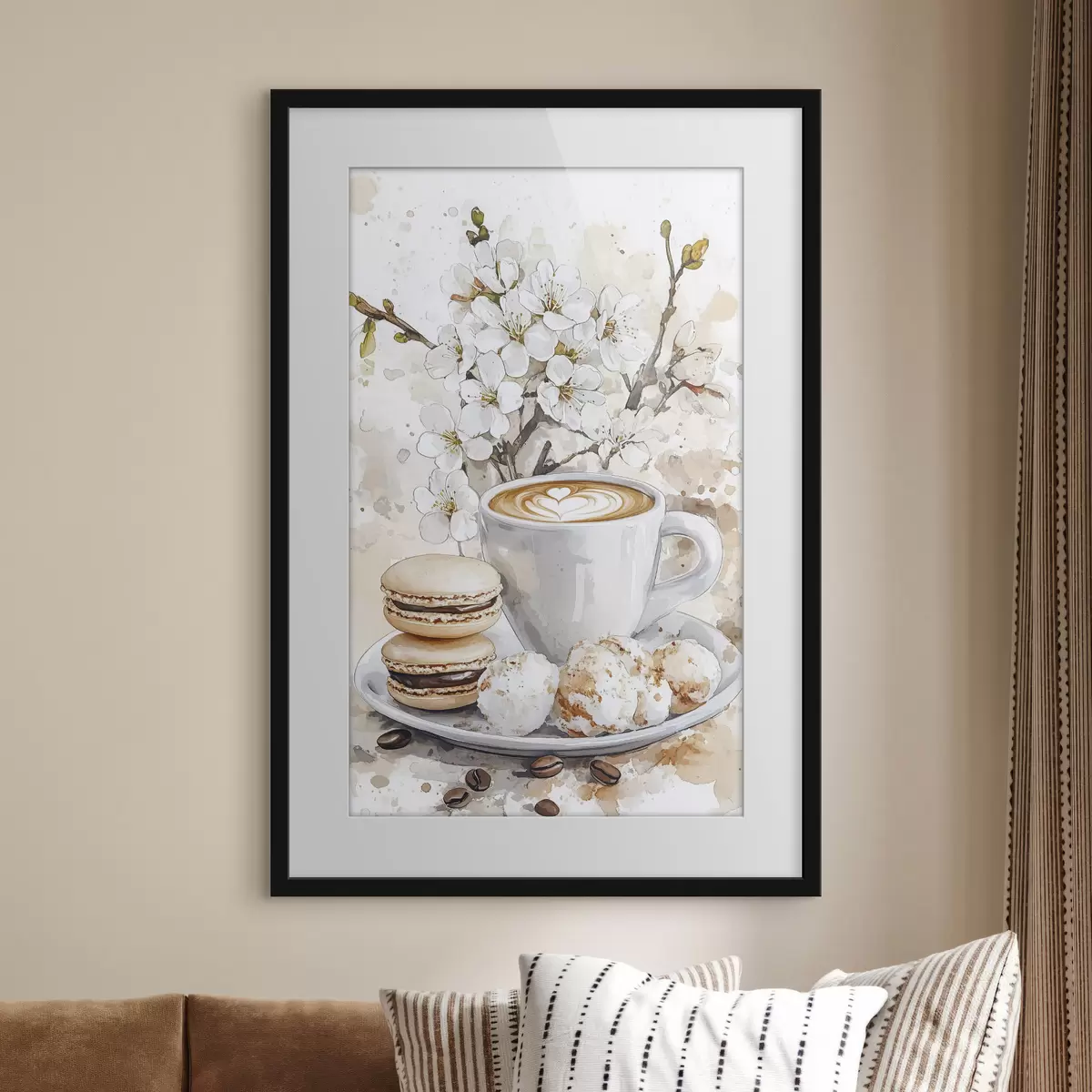 Poster Kaffee und Leuchten f41964
