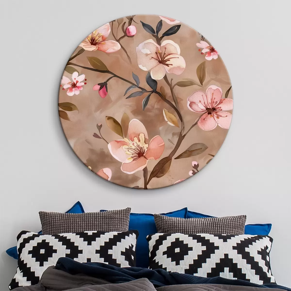 Runde Wandbilder Blumen r39144