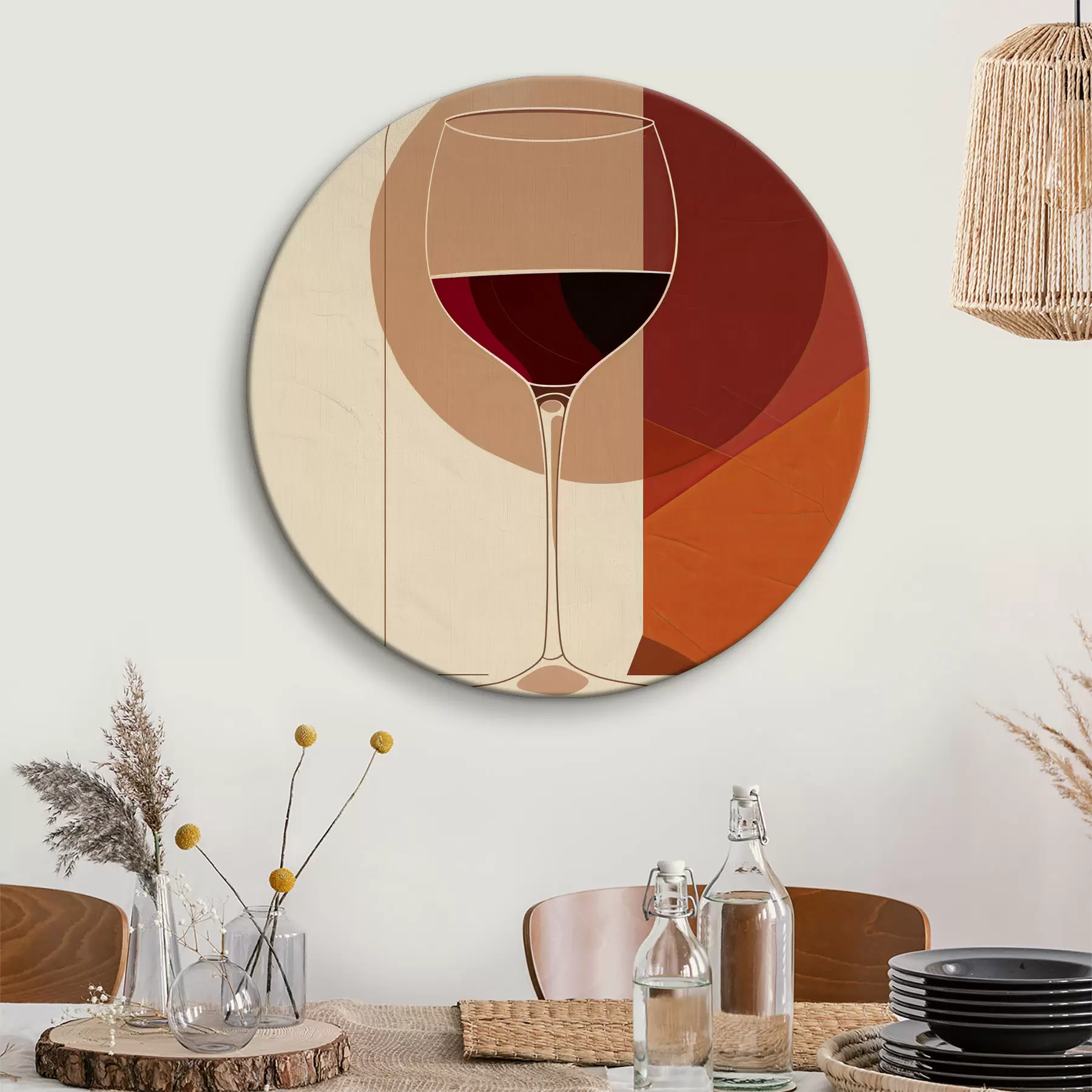 Fototapete Glas mit Wein r40192