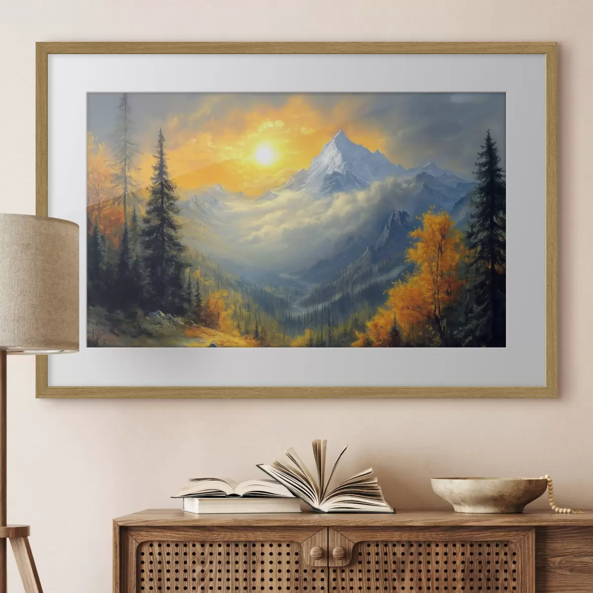 Poster Berge und Augenblick f42006