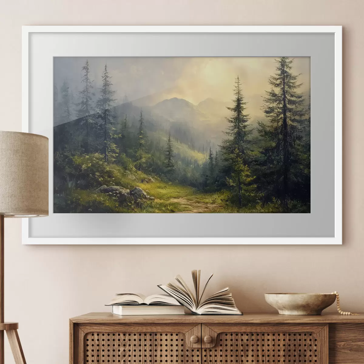 Poster Bewaldetes Tal f42019