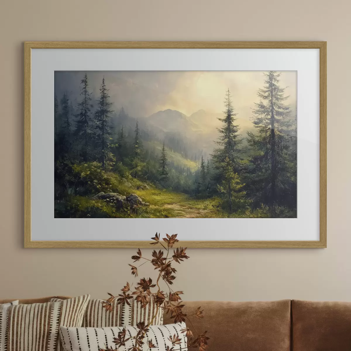Poster Bewaldetes Tal f42019