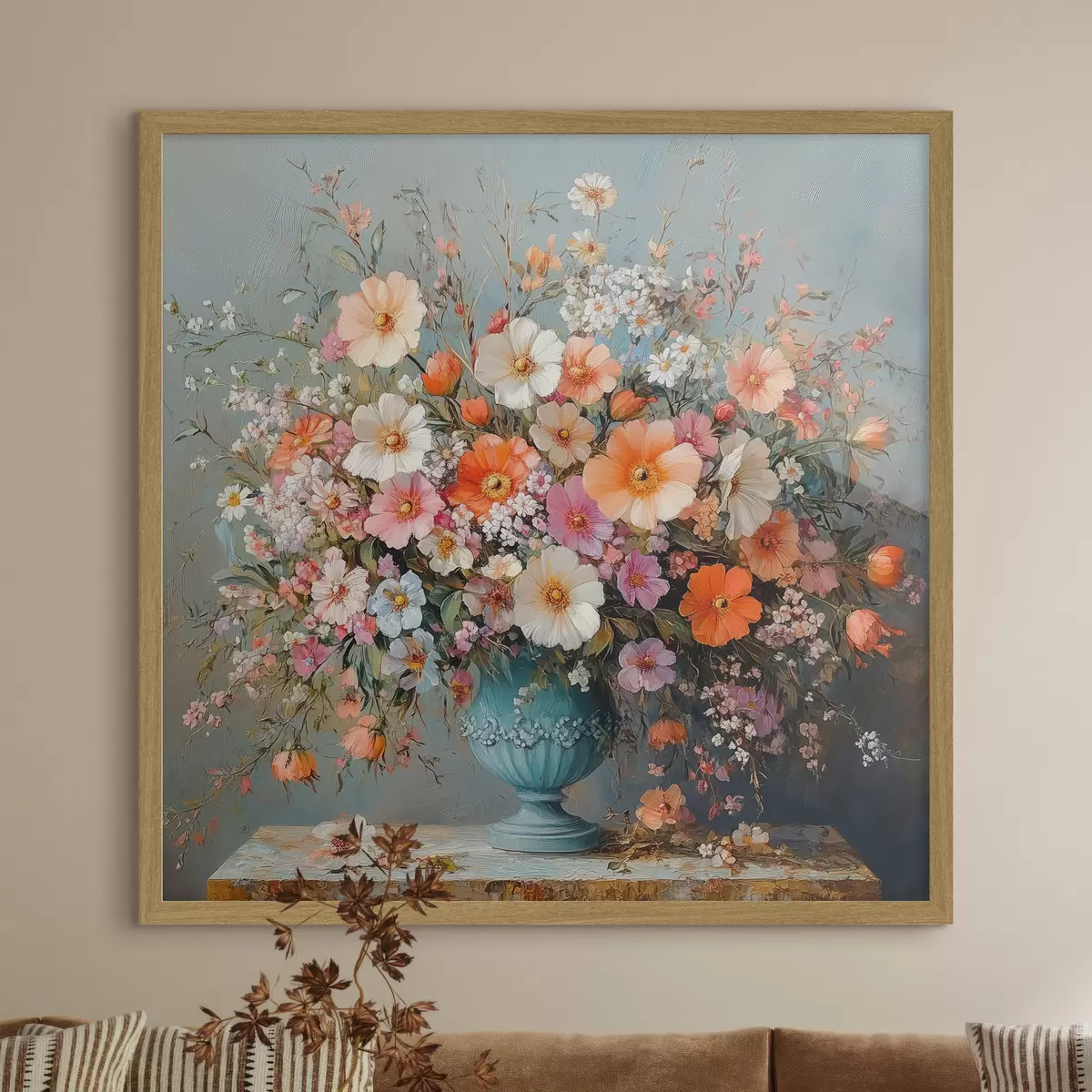 Poster leuchtende Wildblumen in einer Vase f42022