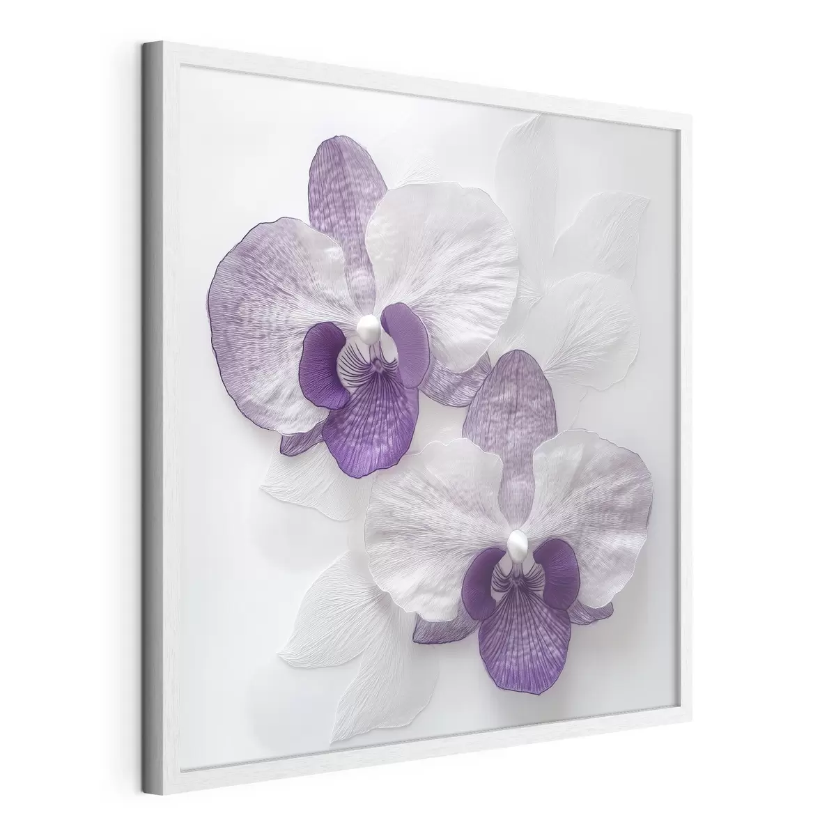 Poster Elegante lila Orchideen mit zarter Textur f42043