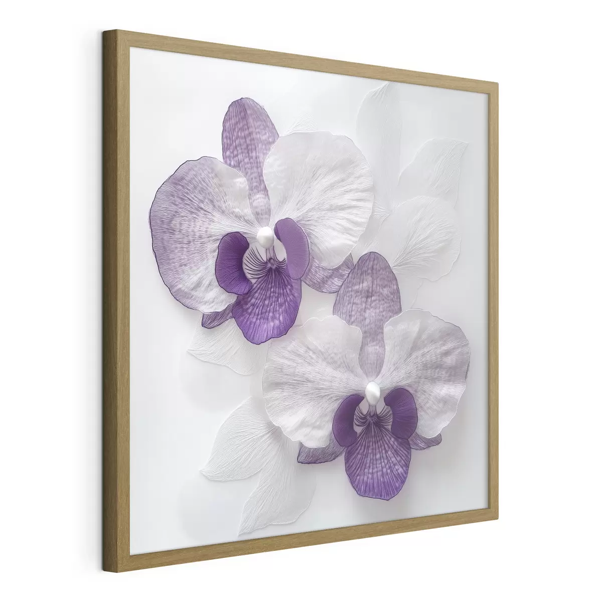 Poster Elegante lila Orchideen mit zarter Textur f42043