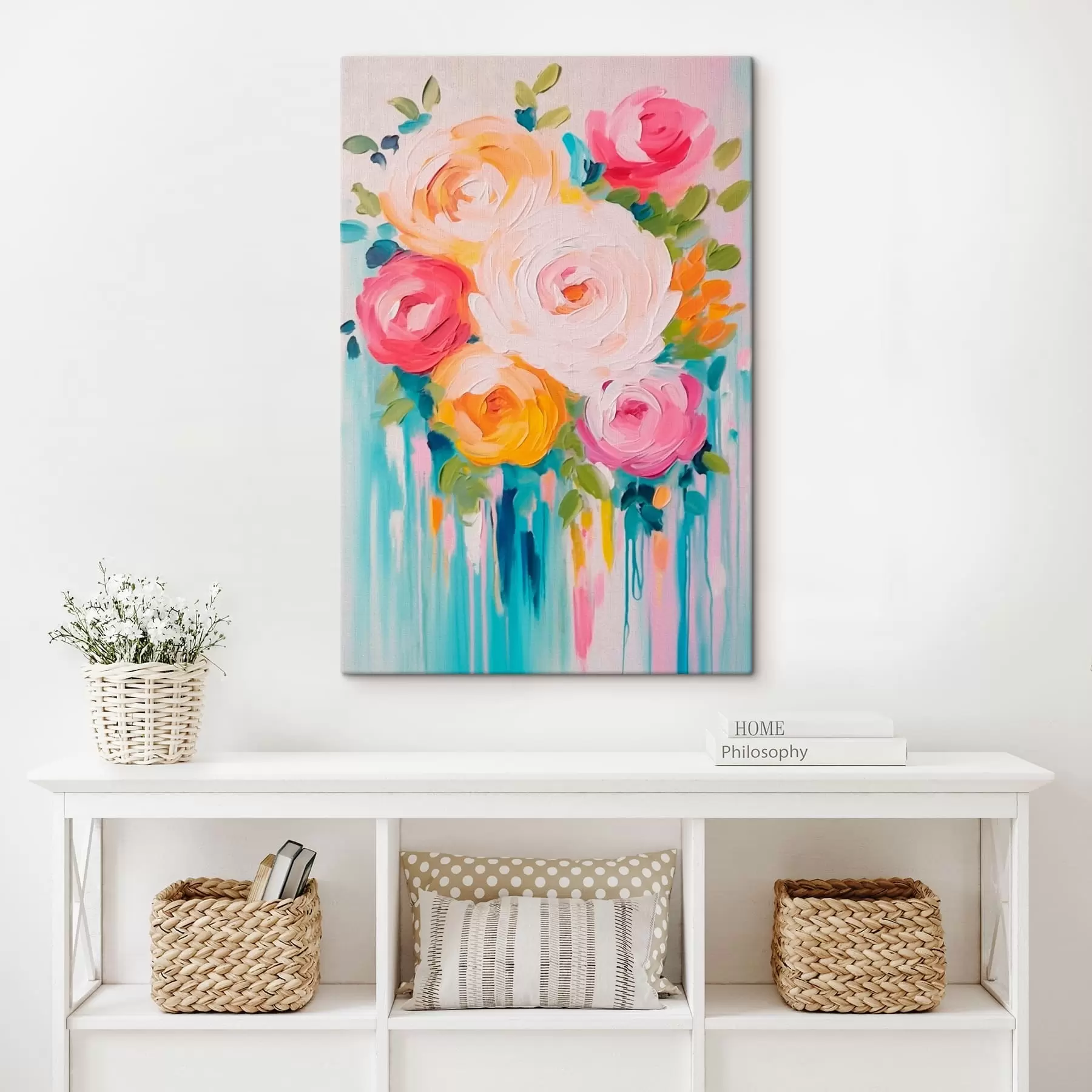 Fototapete Bunter Blumenstrauß s41788