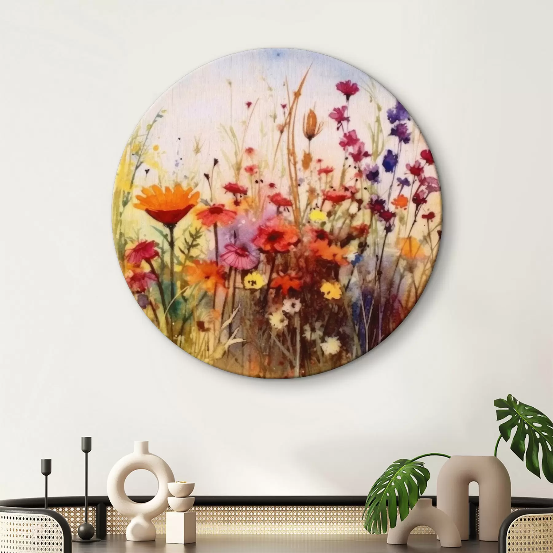Fototapete Blume, Pflanze und Wolke r33666