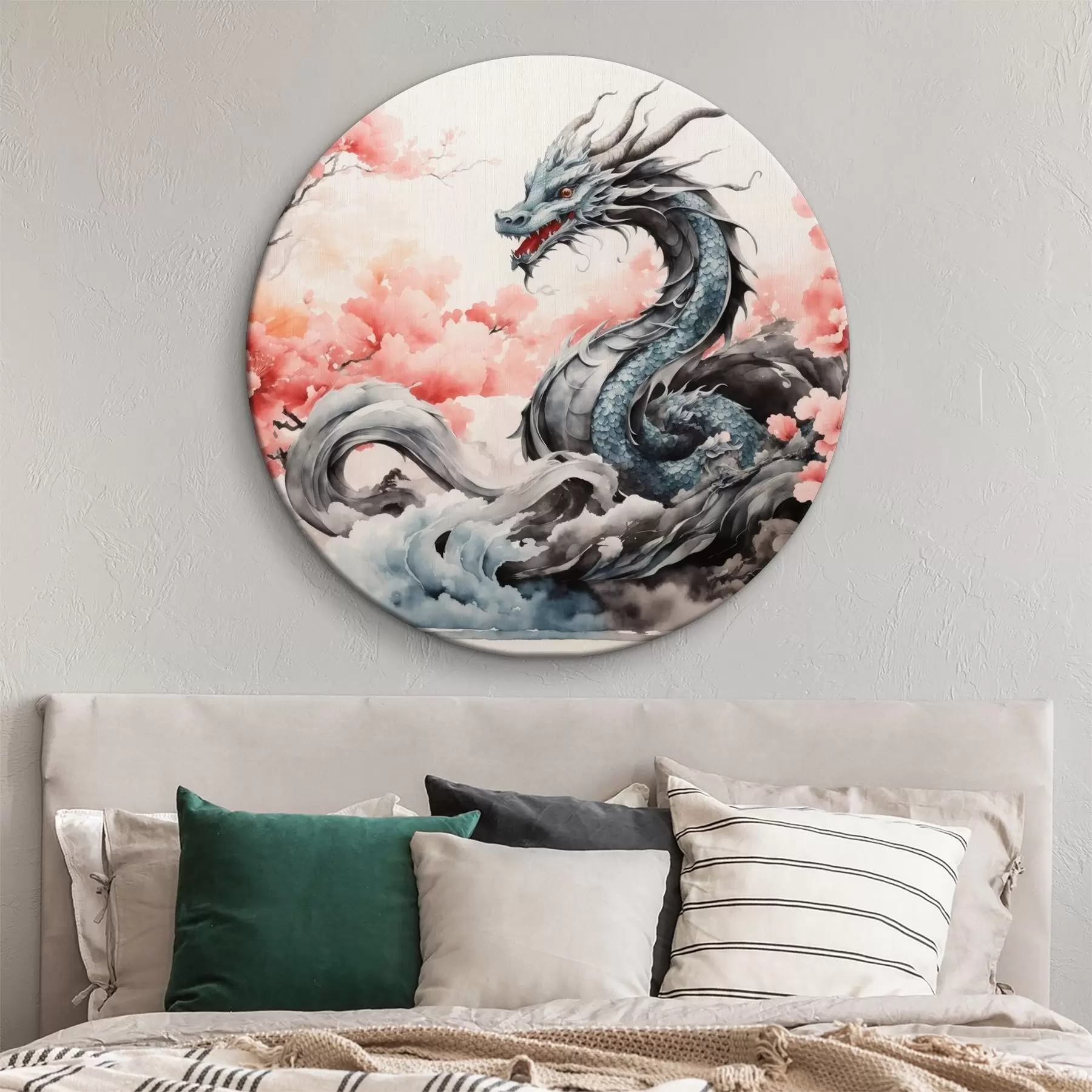 Fototapete Drache aus der chinesischen Mythologie Aquarell r36239