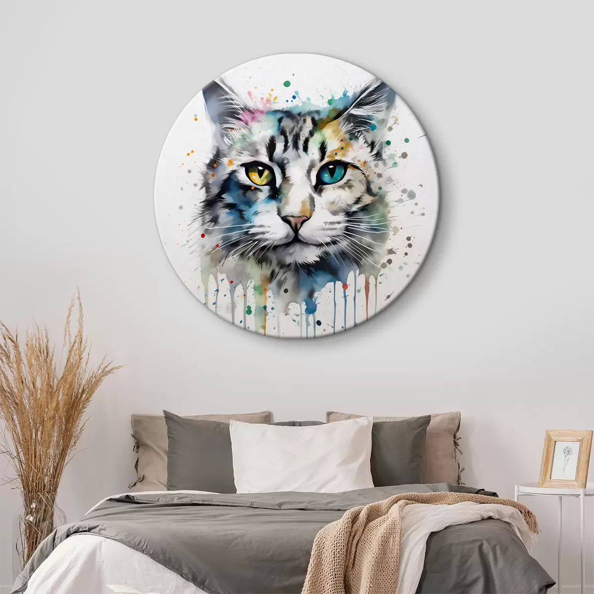 Runde Wandbilder Katze, Fleischfresser und Felidae r32315