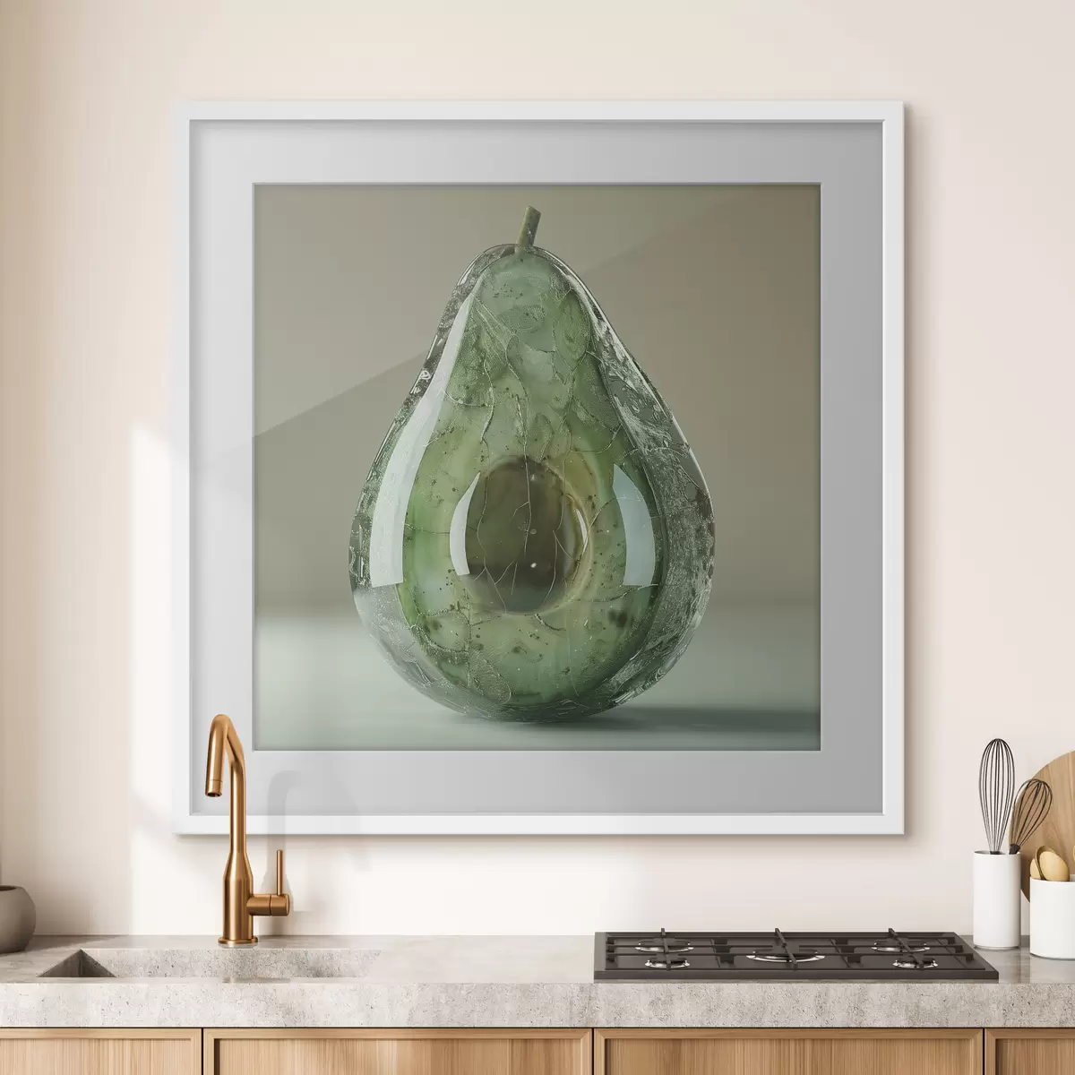 Poster Gemüse, Glas Avocado f42068