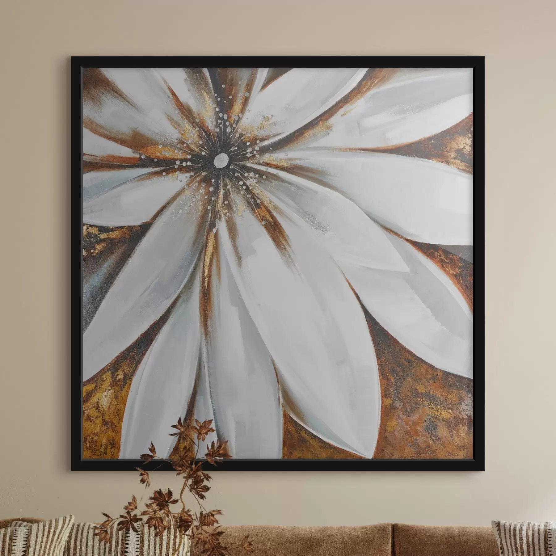 Fototapete Eine Blume malen f37493