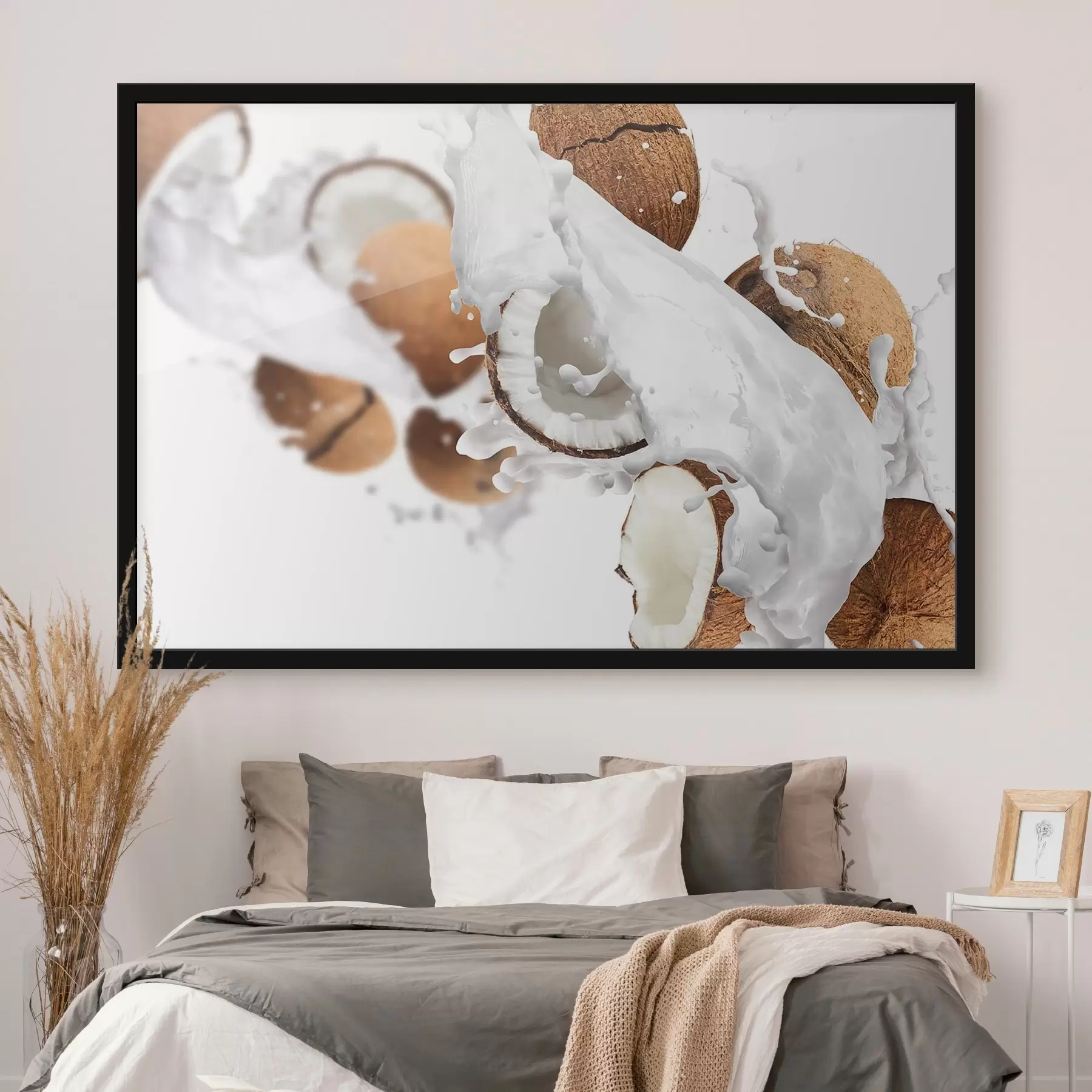 Fototapete Kokosnuss und Milch f37035