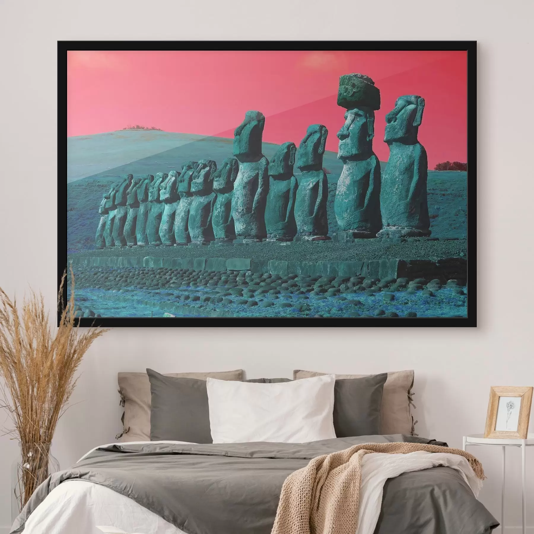 Fototapete Antike Statuen unter einem surrealen Himmel f37288