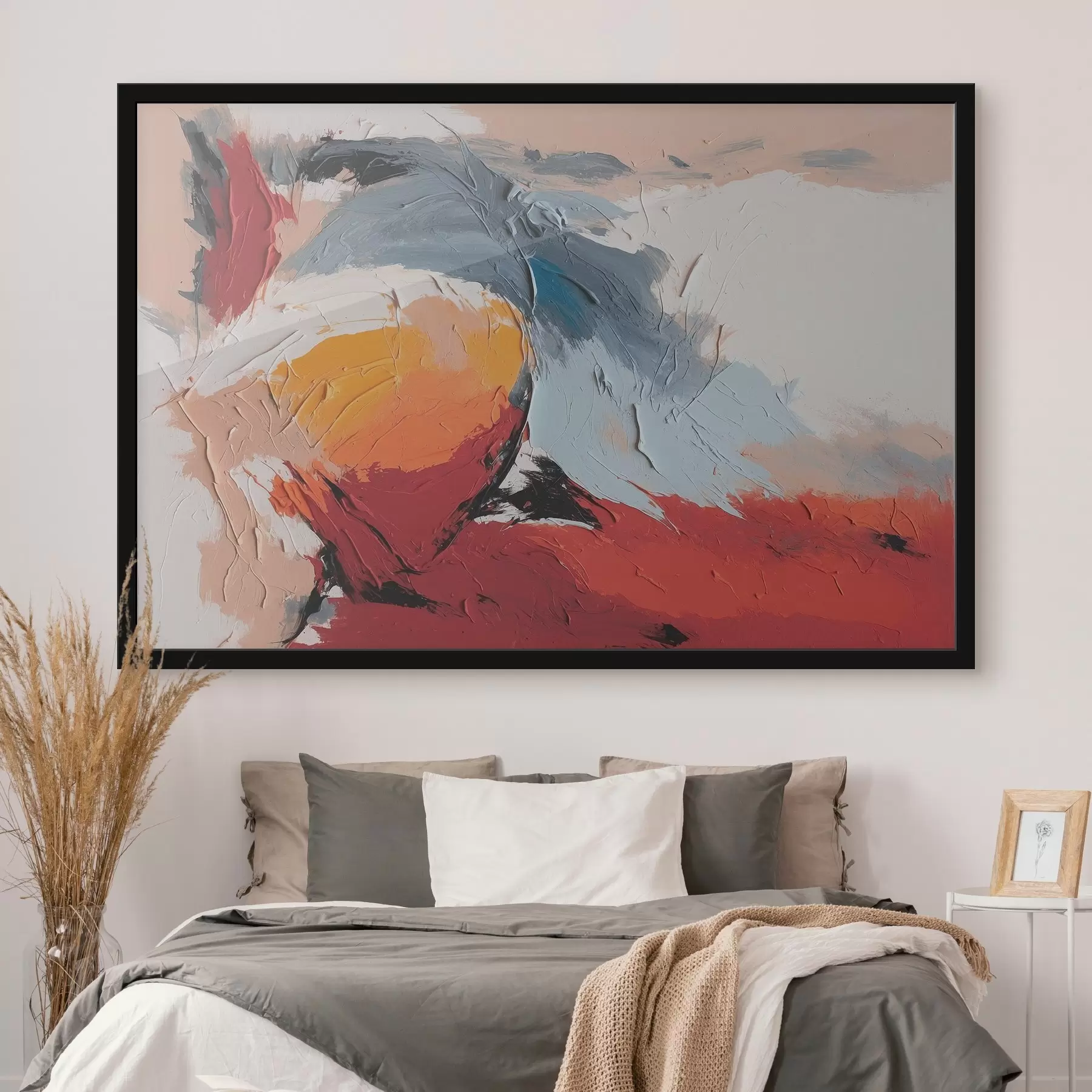 Fototapete Emotionen prallen in lebendiger Abstraktion aufeinander f38579