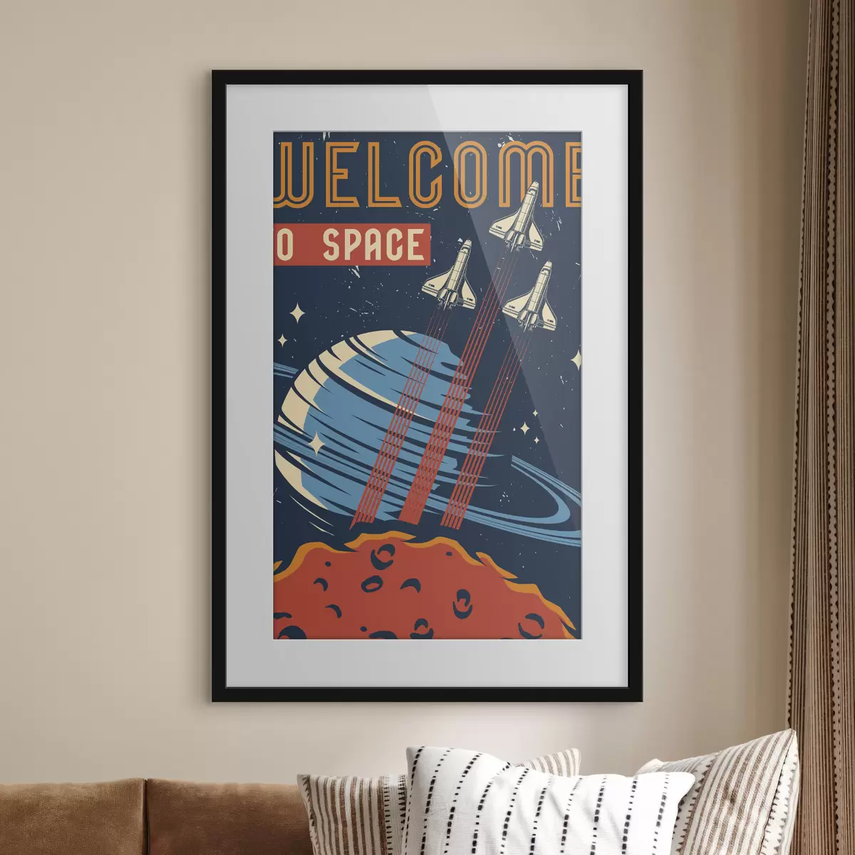 Poster Poster mit Raumfähren, die in den Himmel fliegen f36832